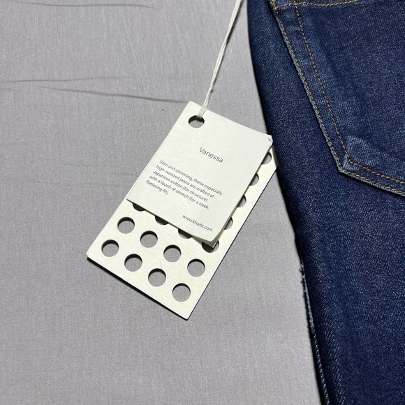 Khaite‎ Vanessa Premium Denim High Waist Slim Jeans 24 - Picture 3 of 14